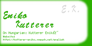 eniko kutterer business card